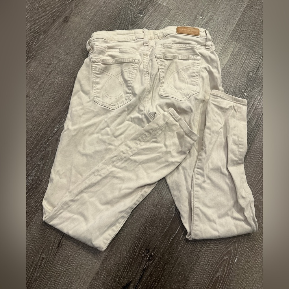 LIKE NEW! Big star Alex skinny jean cream